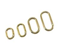 4Pcs Metal Spring Clip Key Rings for Bags and Spring Rings Clips Handbag Purse Extender Oval Carabiner Clips Hook