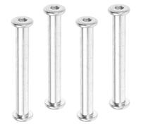4pcs Metal Thumb Screw Replacement Set for Patio Parasol Base Clamp | Silver Finish, Steel Build, Tool-free Tightening, Outdoor Use for Windy Conditions and Loose Parts
