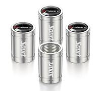 4Pcs Metal Tyre Valve Caps for Changan CS35 Plus CS55 PLUS CS75 PLUS Eado UNI-T UNI-K 2023 Auto Zubehör, Aluminium Alloy Dust Covers, Leak-Proof Wheel Stem Caps,Silver-Type B