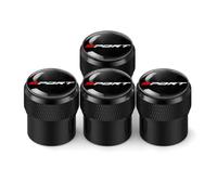 4Pcs Metal Tyre Valve Caps for Forte Ceed Cerato K3 K5 Proceed Sportage GT Linie, Aluminium Alloy Dust Covers, Leak-Proof Wheel Stem Caps,Black-Type C