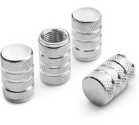4PCS Metal Tyre Valve Caps for Toyota Highlander 2025 - Leakproof, Corrosion-Resistant Air Stem Covers with O-Ring Seal, Easy-Grip Screw-On Dust Caps