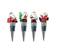 4PCS Metal Wine Cork Stopper Series Santa Gift Metal Plug