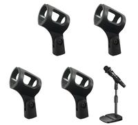4pcs Mic Clip,Microphone Clip,Rubber Flexible Mic Clips,Adjustable Angle Mic Clip For Stand,Microphone Holder For Mic Stand For Mics Stand Handheld Microphones Recording Condenser Microphones