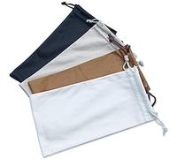 4Pcs Microfiber Sunglasses Glasses Storage Pouch, Cleaning Cloth Premium Quality With Drawstring Closure(7 X 3.75 Inch)