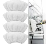 4Pcs Microfibre Cloth Cover for Karcher Steam Cleaner, Washable Replacement Cloth Terry Steam Mop Pads Compatible with Karcher Steam Cleaner EasyFix SC2, SC3, SC4, SC5, Hand Nozzle Accessories
