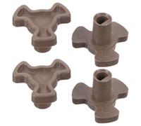 4pcs Microwave Turntable Coupler Tray Shaft Y Shaped Plastic Replacement | Fits Microwave Turntable and Glass Plate, Reliable Support, Easy Installation, Compatible with Multiple Brands