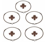 4PCS Microwave Turntable Ring, 23.3cm Outer, Microwave Roller Ring Replacement, Microwave Oven Turntable Support Round Bracket for Glass Plate Rotating Tray