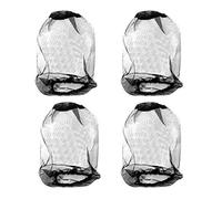 4PCS Midge Head Net, Nylon Mosquito Head Protecting Net, Fine Mesh Insect Netting for Outdoor Hiking Camping Climbing and Walking (Black)