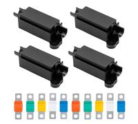 4Pcs Midi Fuse Holders with 10Pcs 30/40/60/80/100Amp Fuses, Car Fuse Holders and Midi Fuses Set Universal High Current for Cars Trucks Caravans Construction Vehicles Agricultural Machinery Buses