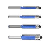 4Pcs Milling Cutter Double Bearing Milling Cutter Copy Trimming Flush Trim Pattern Trimmer Machine Accessories Double Bearing Wood Router Bit