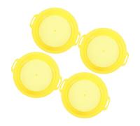 4pcs Mine Sieve Pan Yellow Plastic Light Weight for Gold Panning
