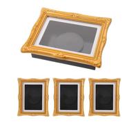 4pcs Mini Antique Picture Frame Magnet 3.5x2.95 Inch Resin