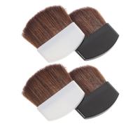 4pcs Mini Blush Brush 1.8 Inch Aluminium Flat Brush for Powder