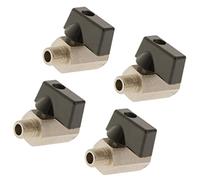 4pcs Mini Brass Ball Valve, 1/8 Inch NPT Male to Female, Full Port Flow Valves - Corrosion Resistance