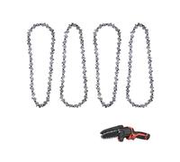 4PCS Mini Chainsaw Chain, 6 Inch Steel Chainsaw Replacement Chain Saw Chains, 37 Drive Links, Small Chainsaws Repair Accessories for Cordless Handheld Chainsaws Wood Trimming and Tree Pruning