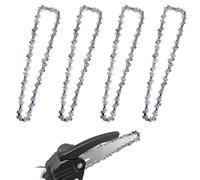 4pcs Mini Chainsaw Chains 6inch,Blade Repair Accessories for Cordless Handheld Chainsaws Wood Trimming and Tree Pruning