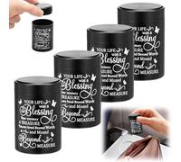 4Pcs Mini Cremation Keepsake Urn, Aluminum Alloy Small Memorial Urn with Tree of Life Pattern, Portable Small Funeral Ashes Holder for Family Loved Ones Pet Dog Cat(Style 3)