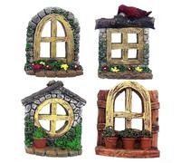4PCS Mini Door and Window Decor for Inspiring Creative Garden Projects (4PCS)
