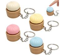 4PCS Mini Dumplings, Glitter Dumpling, Dumpling Squeeze Glitter, Mini Squeeze Dumplings for Office and Home Use