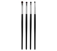 4Pcs Mini Eye Detail Brush Set - Small Eyeshadow Blending, Eyeliner Brush for Powder Gel Cream Liquid Concealer, Lower Lash Line, Eye Makeup Brush Set, Soft Synthetic Bristles
