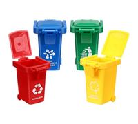 4pcs Mini Garbage Trash Sorting Bins for Boy Girl Educational Plaything for Boys and Girls Creative Early Learning Game for Recycling Awareness