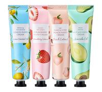 4PCS Mini Hand Cream Multipack, Non-greasy Moisturizing for Dry Hands