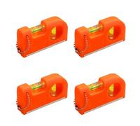 4pcs Mini Hanging Level Keychain Dual Vial Pocket Bubble Level