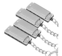 4Pcs Mini Harmonica Keychain Unique Decorative Bag Pendant for Music Lovers Design Comfortable Hand Feel for Adults