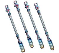 4PCS Mini Metal Shovel Spoons - Multi-Use Powder Medicine Scoop Pendant Necklace with Tableware Charm