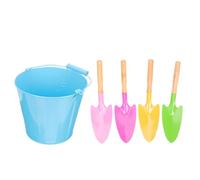 4pcs Mini Sand Buckets for Kids - Plastic Beach Toys for Sandcastle Building, Outdoor and Summer Activities (Random Style)