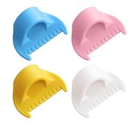 4Pcs Mini Sewing Gauge, 4mm Stitch Guide Measuring Tool for Even Stitches, Edge Stitch Lock Template for Straight & Curved Seams for Quilting, Garment Making, DIY Tailors