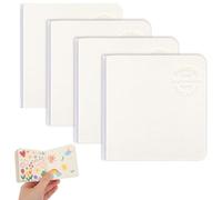 4pcs Mini Watercolor Sketchbook, 3.17in/8.06cm Small Square Watercolour Sketch Pad Thick Paper Art Workbook, Portable Painting Notebook Journal for Travel & Outdoor Art Sketching