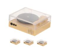 4pcs Miniature CD Player Model for Dollhouse DIY Tiny Record Player Accessory for Bedroom and Living Room Decor Mini House Furniture