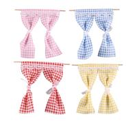 4Pcs Miniature Dollhouse Curtains Easy to Install Tiny Drapes for DIY Decor for Kitchen Bathroom and Bedroom Enhancements for All Ages and Hobbyists