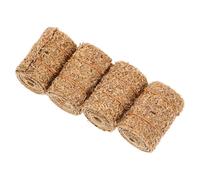 4Pcs Miniature Haystack Model, Wood Faux Hay Stacks for Farm Scenes | Table Decor, DIY Crafts, Photography Props, Miniature Garden Accessories, Farmhouse Style Harvest Layout