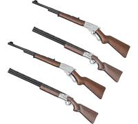 4pcs Miniature Rifle for Crafts, Tiny Gun, 1/12 Scale Fake Sniper Accessory for Dollhouse Decoration, Mini Hunting Guns Figurine Miniatures Parts Accessories Items for Retro Garden Small Model Crafts