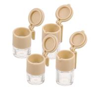 4Pcs Miniature Spice Jars Realistic Tiny Condiment Containers for Dollhouse Kitchen Decor Detailing Portable and Lightweight for Collectors and Hobbyists