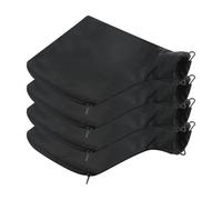 4Pcs Miter Saw Dust Bags for 255 Aluminum Sawing Machine Dust Collector Bags with Zipper and Wired Adjustable Stand for Tank Belt Sander, Edge Planer, Diagonal Saw, Saw Miter Saw Accessories (Black)