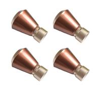 4pcs Modern Artistic Finials Caps Stylish Simple Styles Curtain Rod Finials Set for Curtain Rod for Home Or Office Decors Window Treatments Accessories