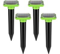 4PCS Mole Repellent for Lawns, IP66 Waterproof Mole Groundhog Repellent, Sonic Mole Repeller for Yard Garden Lawns, Mole Deterrent Outdoor