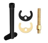 4Pcs Monobloc Tap Fixing Kit Single Hole Hot and Cold Water Monobloc Tap Bolt Tap Faucet Fixing Fitting Nut Kit Horseshoe Installation Fastening Accessories for Bathroom Basin Kitchen Sink Mixer