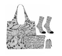 4Pcs Monochrome Snakeskin Texture Gifts for Women Girls Snakeskin Lover