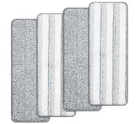 4pcs Mop Replacement Pads for Joy Moop, Microfiber Mop Pads for Joy Mop, Washable Mop Pads Reusable, Universal 13”x4.9” Floor Mop Pads for Flat Mop Spray Mop, Mop Head Replacement, Mopping Accessories