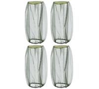 4PCS Mosquito Head Net, Extra Fine Holes Face Mesh Mosquito Net Hat, Midge Head Net for Gardening Hiking (DarkGreen)