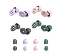 4PCS Motorcycle Ear Plugs Wind Noise Reduction, Ultra-Comfy Reusable Noise-Reducing Motorbike Earplugs, Noise Cancelling Ear Plugs for Sleep Hearing Protection (Gray/Pink/Purple/Green)