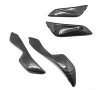 4pcs Motorcycle Fairing Side Wing Panels Carbon Fibre Pattern for Honda CBR 1000RR 04-07 ABS Plastic Gas Tank Cover Set Racing Style Aerodynamic Cover High Strength Material Simple Fitment