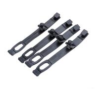 4Pcs Motorcycle Headlight Rubber Straps For 30-43mm Fork Dirt Bike Headlamp Brackets Fixation Black For-Universal Fit Dual Sport Naked Bikes