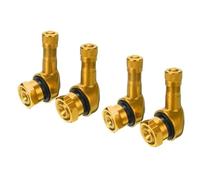 4PCS Motorcycle Motorbike 90 Degree Angle Wheel Tire Stem Tubeless Valve (4PCS Green)