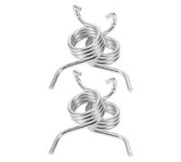 4pcs Motorcycle Solo Seat Mount Spring Kit with Aluminum Alloy, Silver