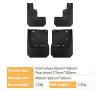 4pcs Mud Flaps for MAXUS Star X 2025, Wheel Well Splash Guards Weather Debris Protection Plastic Protector Fender Accessories Guards